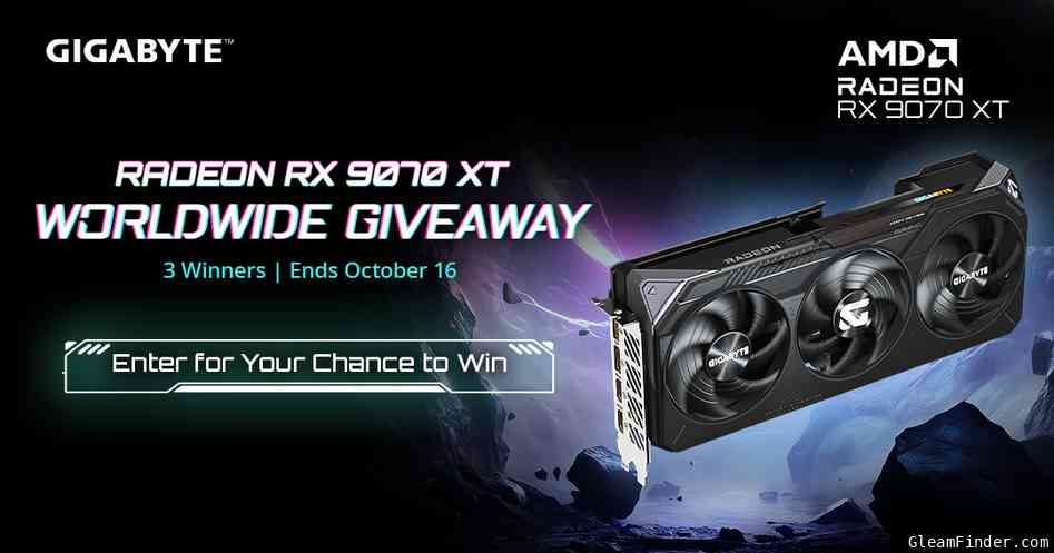 GIGABYTE × AMD Radeon RX 9070 XT Worldwide Giveaway — Win Graphics Card