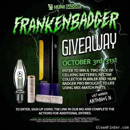Frankenbadger Giveaway