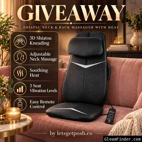 Zyllion Shiatsu Neck & Back Massager with Heat Giveaway