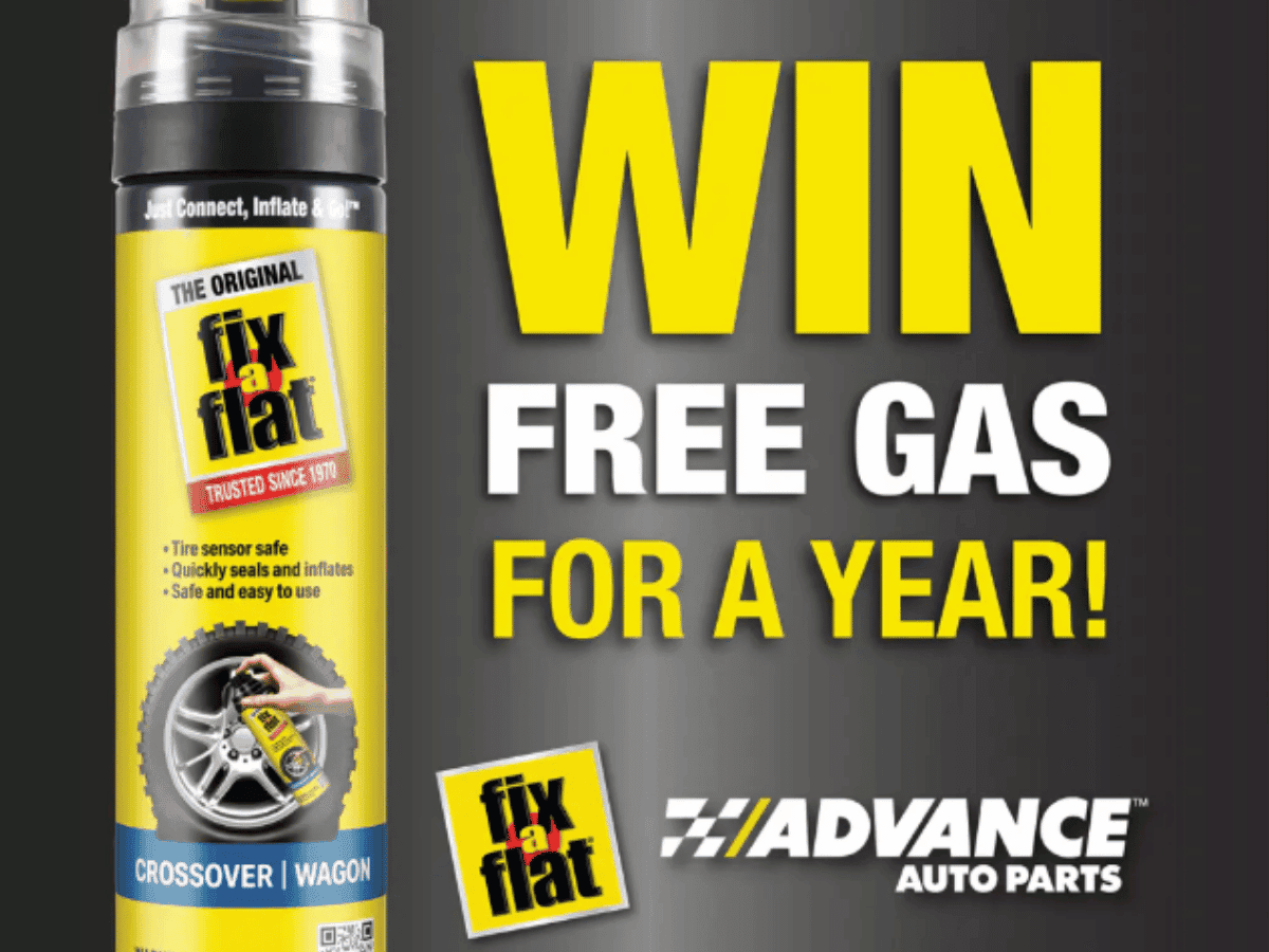 Advance Auto Parts Fix-a-Flat Free Gas Sweepstakes — Win $3,000 Gas Gift Card