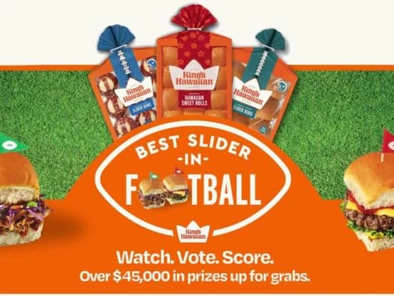 King's Hawaiian Best Slider In Football Sweepstakes — Win $500 Cash